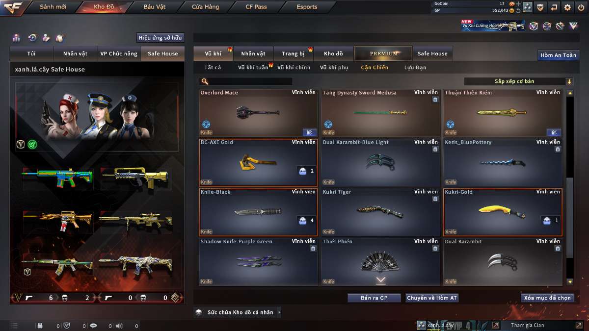 shop acc cf uy tin gia re